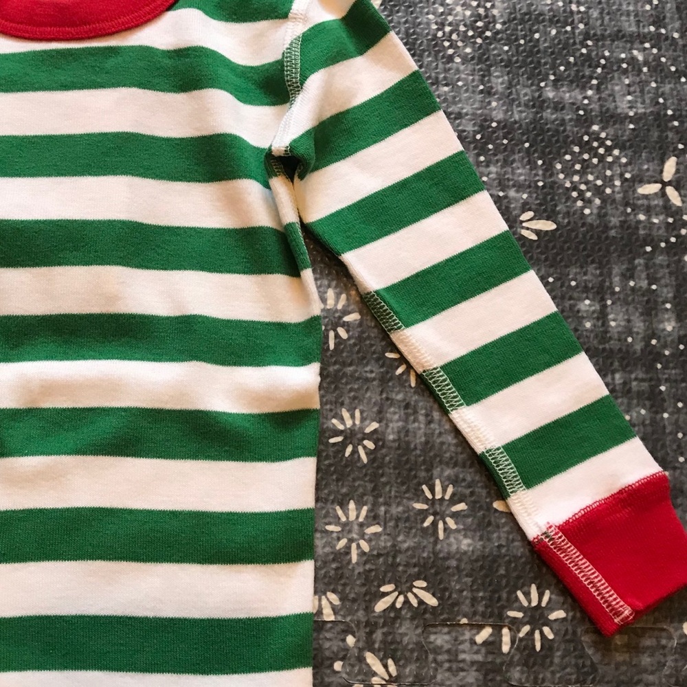 Hanna 2T Christmas Stripe Long Johns - Picture 6 of 16